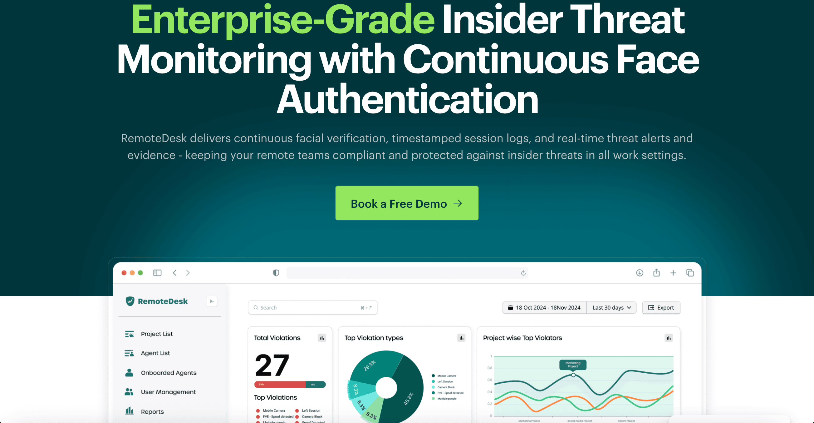 RemoteDesk: Enterprise-Grade Insider Threat Monitoring Platform