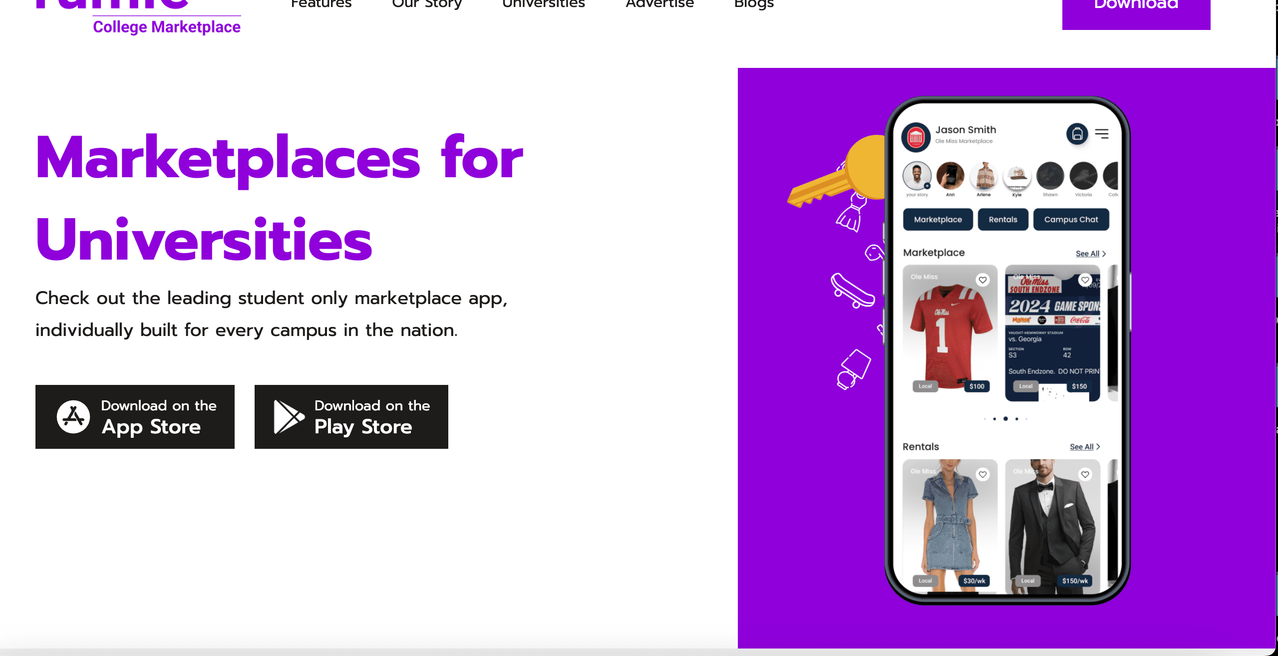 Rumie: Marketplace for University Students